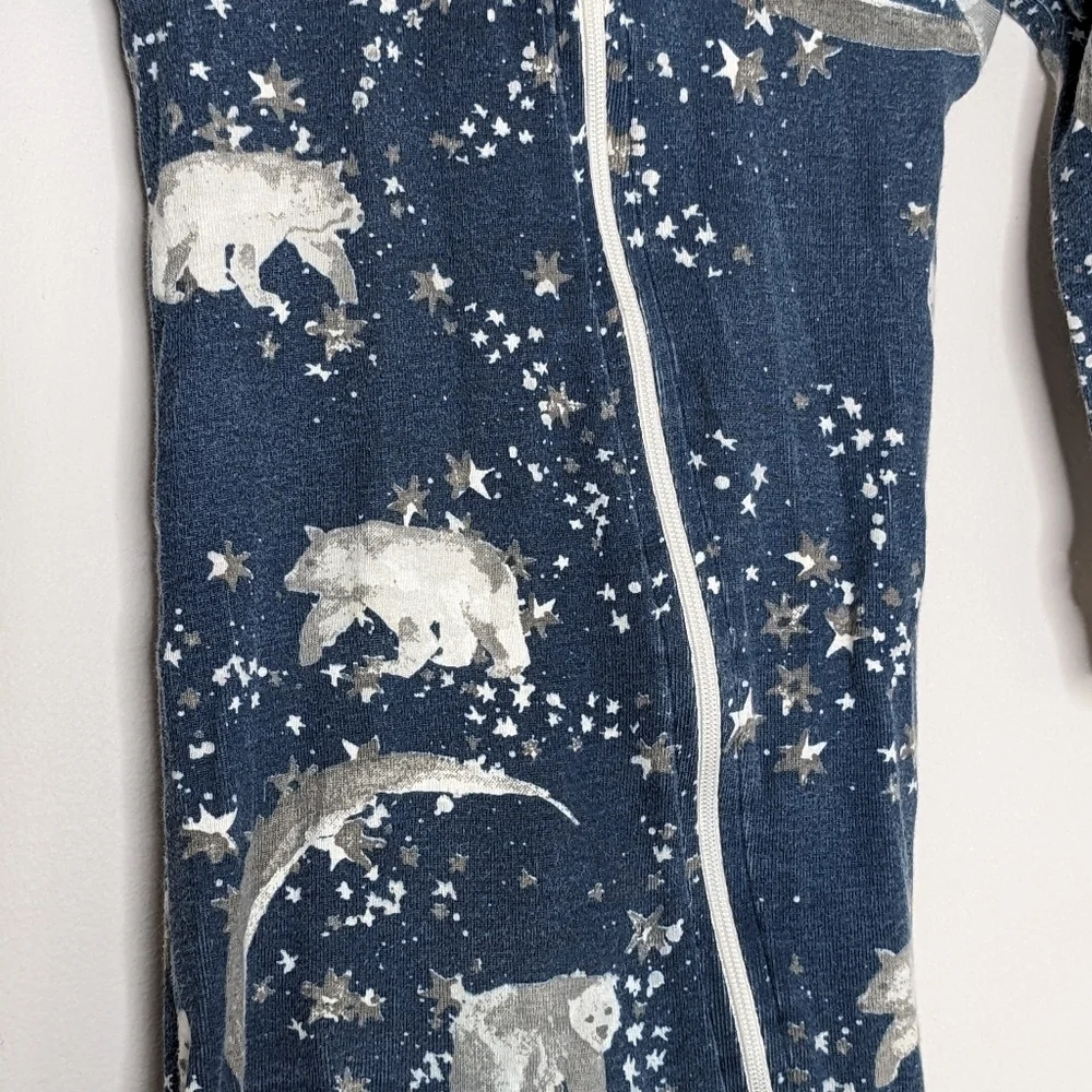 Burt's Bees Baby Organic Bear Stars Constellation Footie Sleeper Pajama 12m